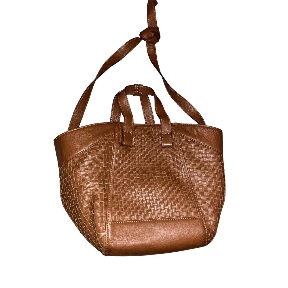 Wilsons Leather Brown Woven Shoulder Bag